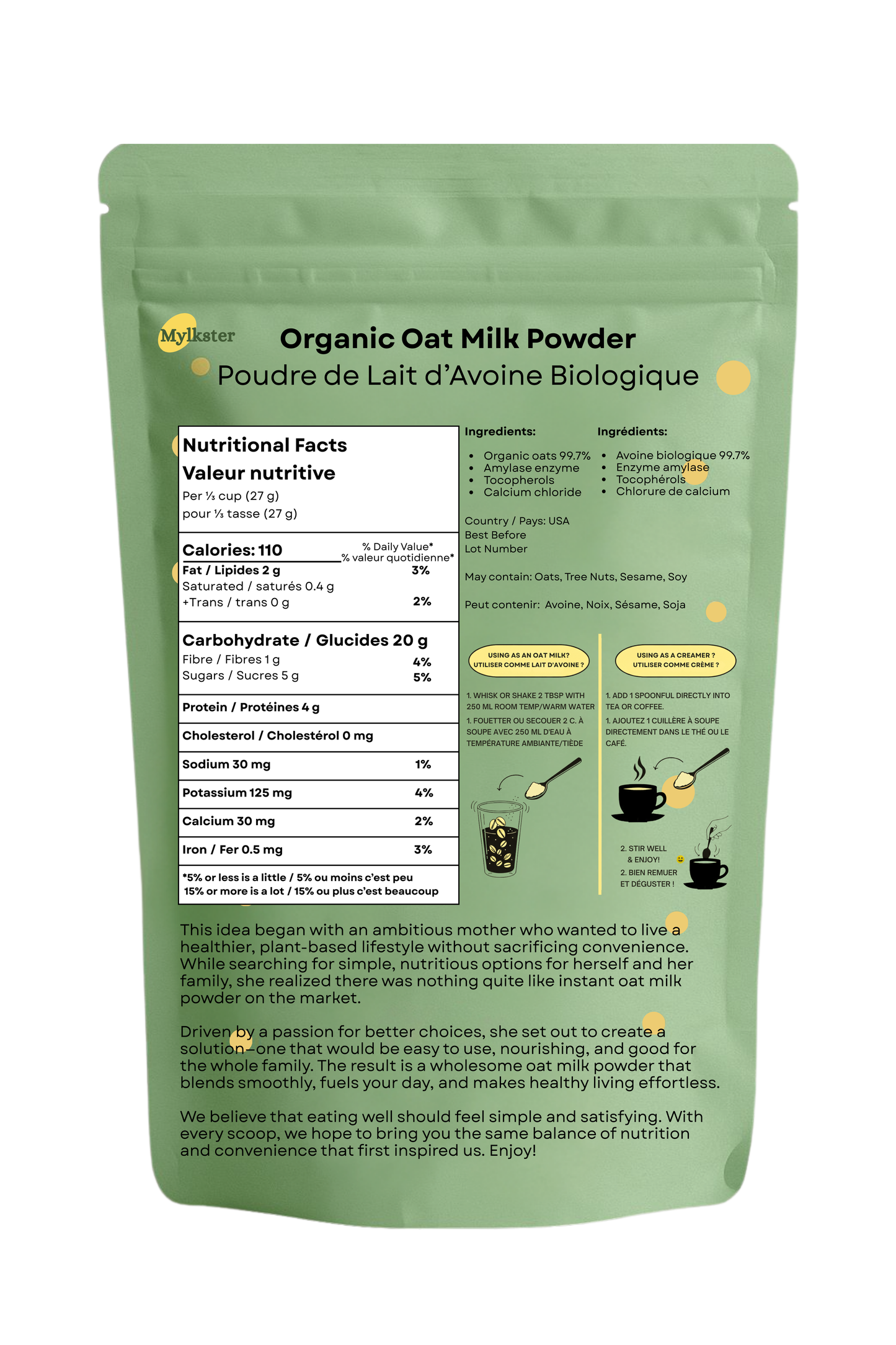 Organic Oat Milk Powder