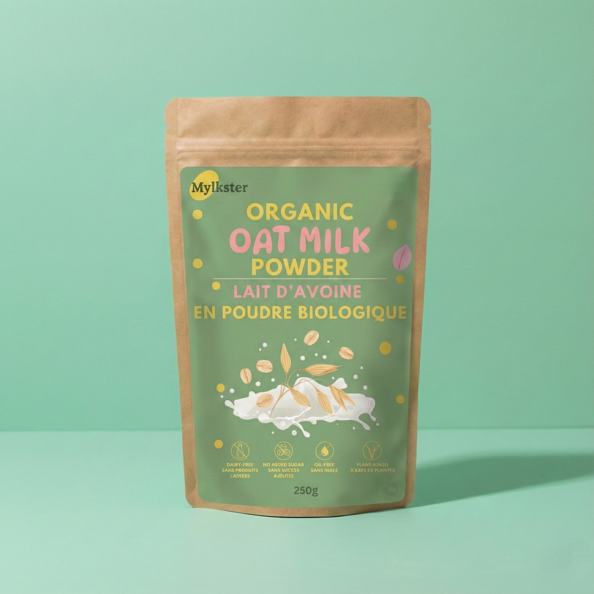 Mylkster – Organic Oat Milk Powder | Dairy-Free Plant Milk