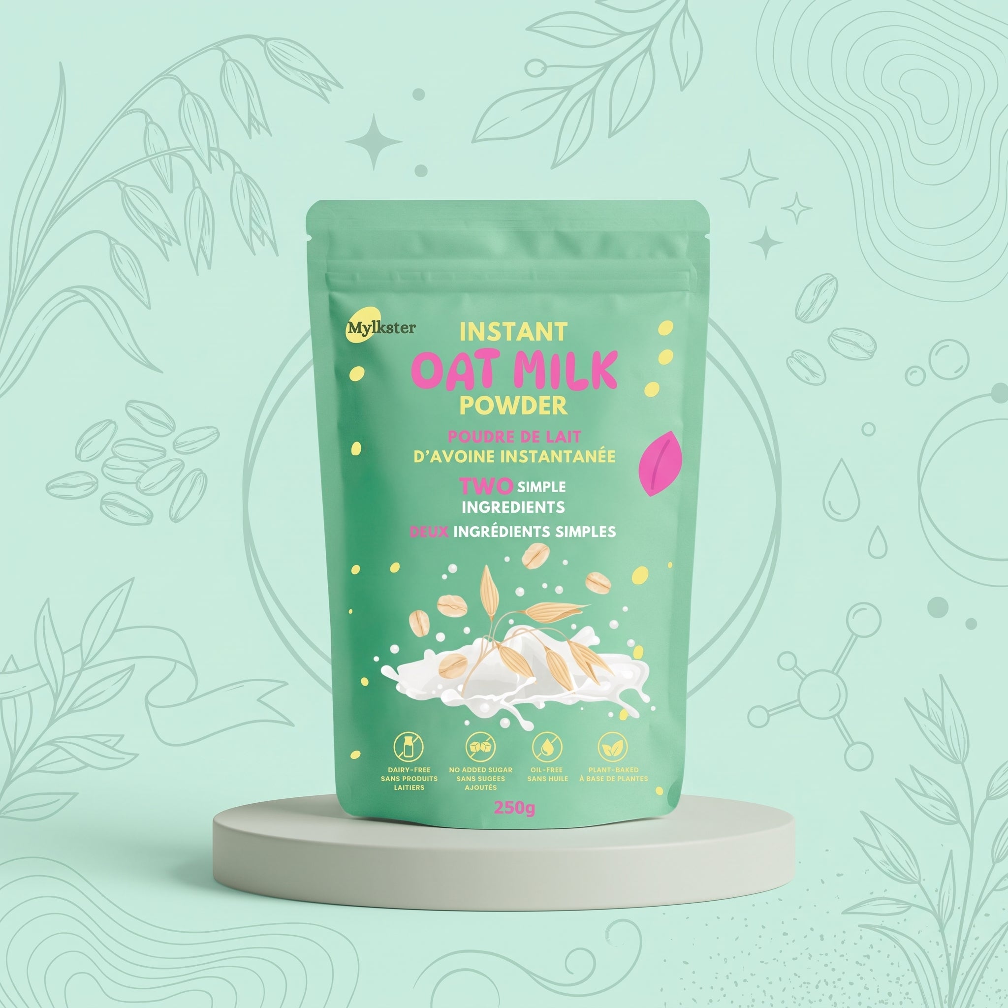 Instant Oat Milk Powder – Dairy-Free Vegan Milk Alternative | Mylkster